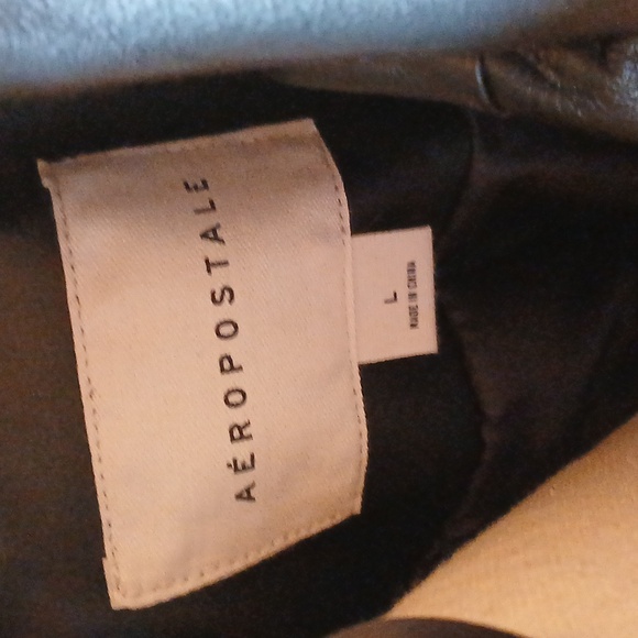 Aeropostale Faux Leather Jacket size Large - Picture 6 of 7